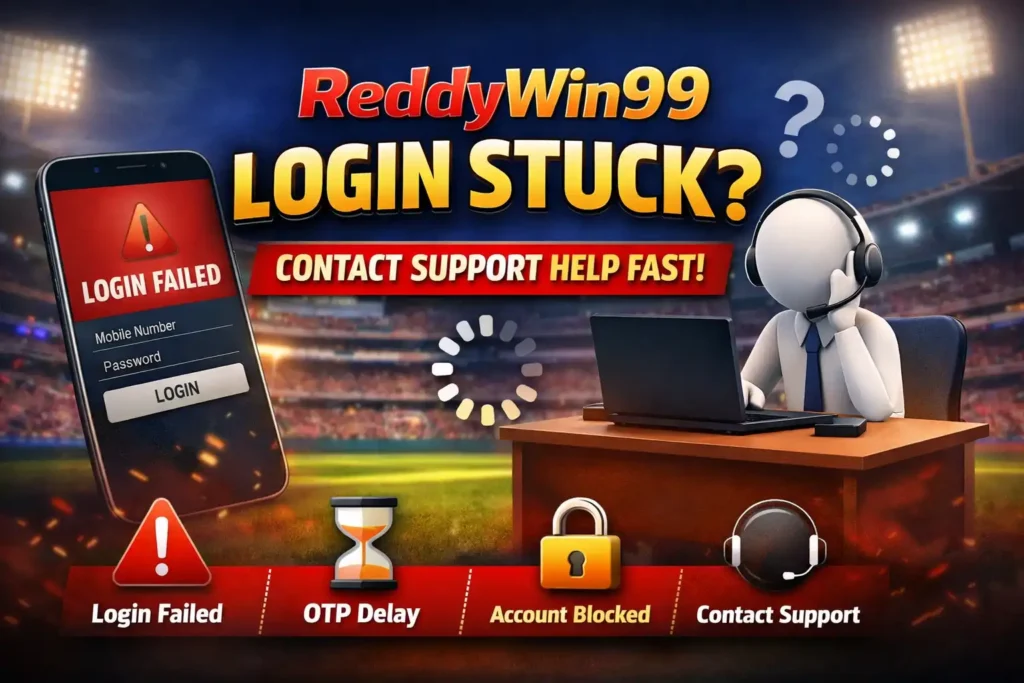 ReddyWin99 login stuck