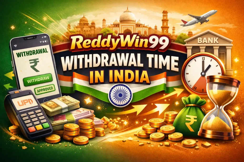ReddyWin99 Withdrawal Time in India
